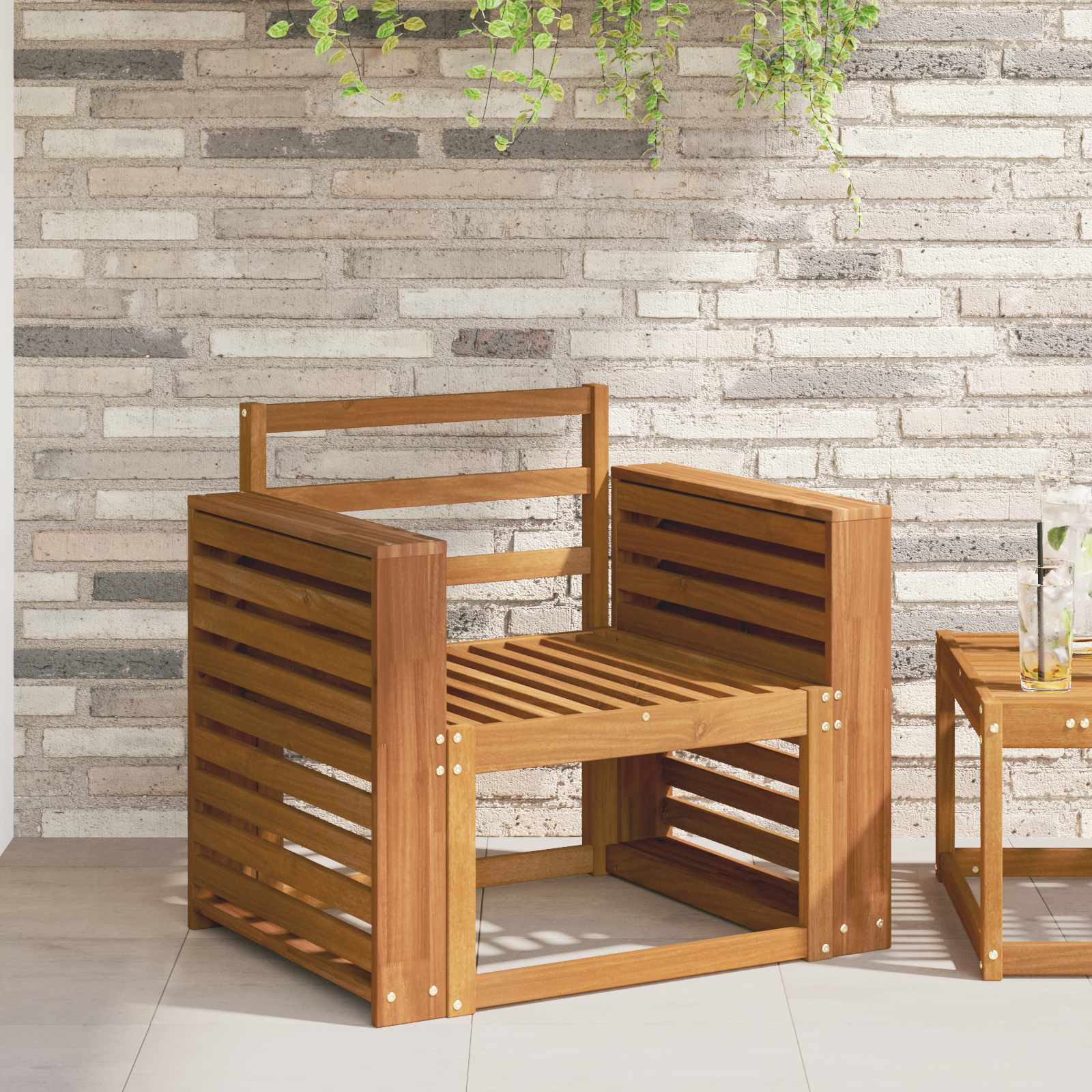 vidaXL Podłokietniki 2 pcs Brązowy 58,5 x 10 x 61 cm