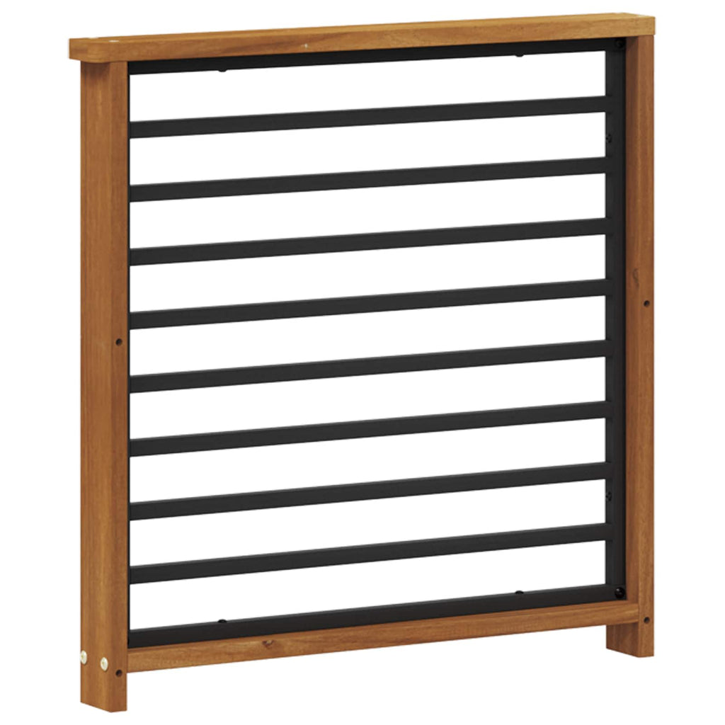 vidaXL Podłokietnik 2 pcs naturalny 60 x 6 x 61 cm Lite Drewno Akacji