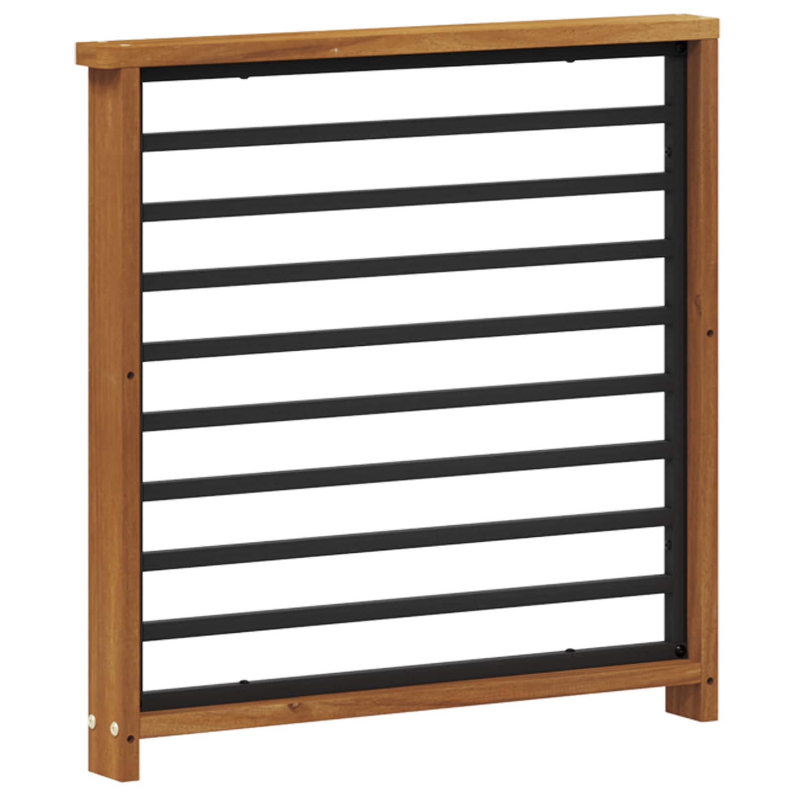 vidaXL Podłokietnik 2 pcs naturalny 60 x 6 x 61 cm Lite Drewno Akacji