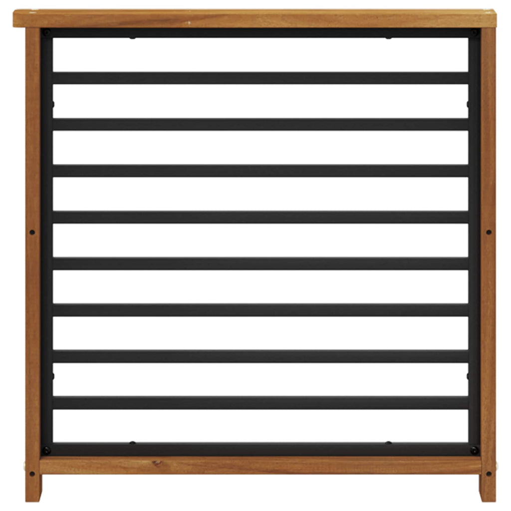 vidaXL Podłokietnik 2 pcs naturalny 60 x 6 x 61 cm Lite Drewno Akacji