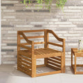vidaXL Podłokietniki 2 pcs Brązowy 59 x 4 x 73 cm