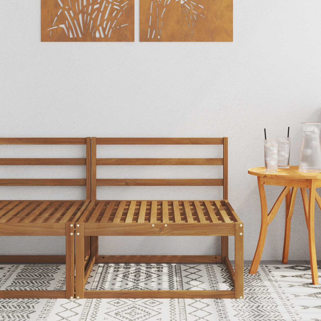 vidaXL Środkowa sofa ogrodowa Naturalny 79 x 83 x 73 cm