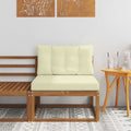 vidaXL Środkowa sofa ogrodowa Naturalny