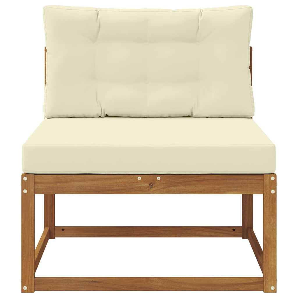 vidaXL Środkowa sofa ogrodowa Naturalny