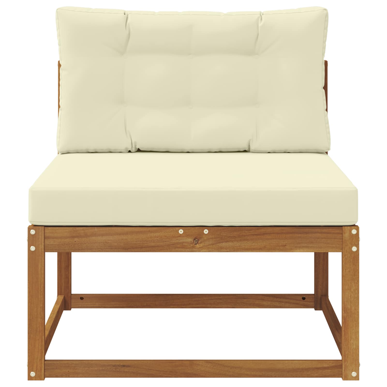 vidaXL Środkowa sofa ogrodowa Naturalny
