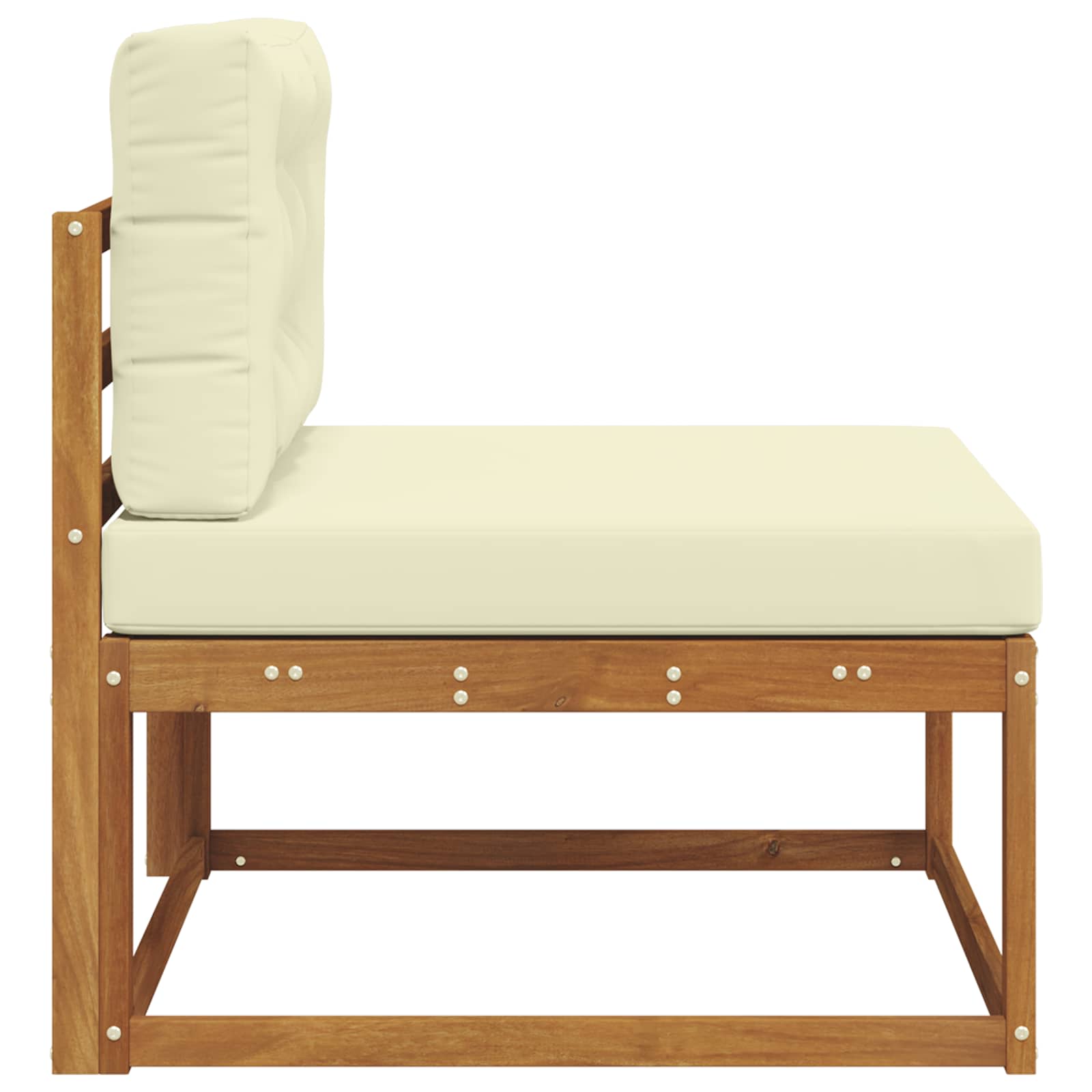 vidaXL Środkowa sofa ogrodowa Naturalny