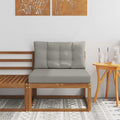 vidaXL Środkowa sofa ogrodowa Naturalny