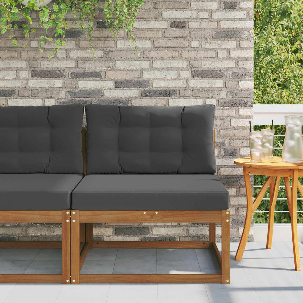 vidaXL Środkowa sofa ogrodowa Naturalny