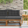 vidaXL Środkowa sofa ogrodowa Naturalny