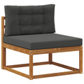 vidaXL Środkowa sofa ogrodowa Naturalny