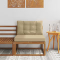 vidaXL Środkowa sofa ogrodowa Naturalny