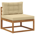 vidaXL Środkowa sofa ogrodowa Naturalny