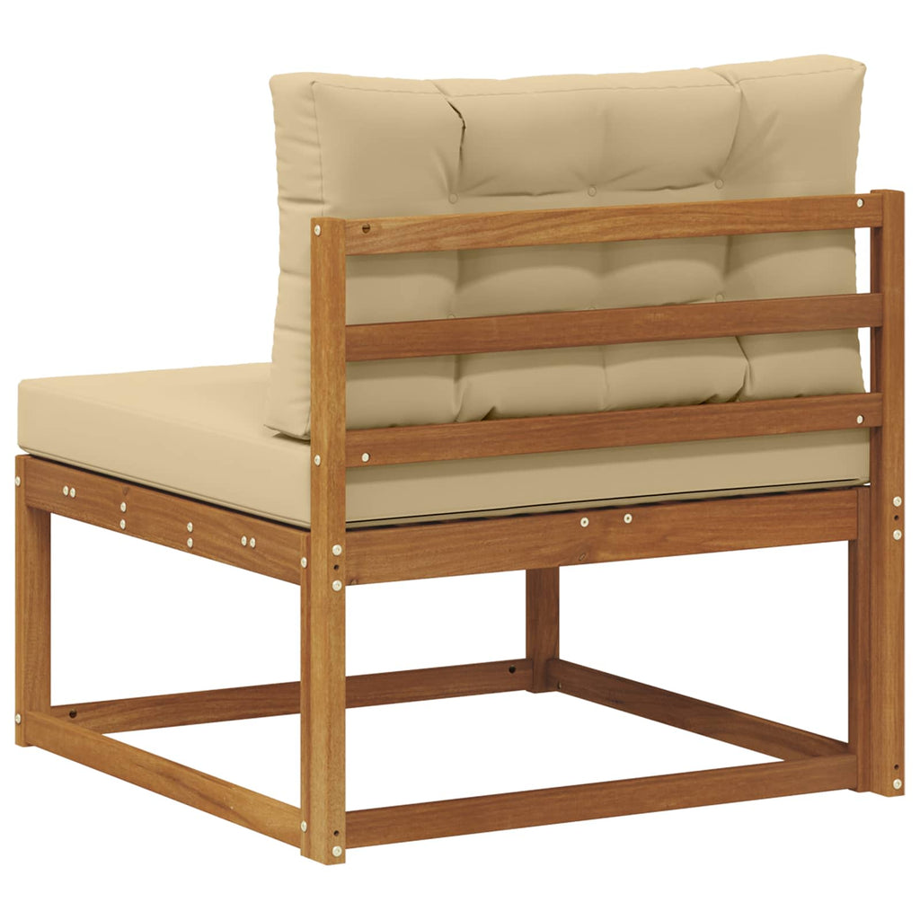 vidaXL Środkowa sofa ogrodowa Naturalny