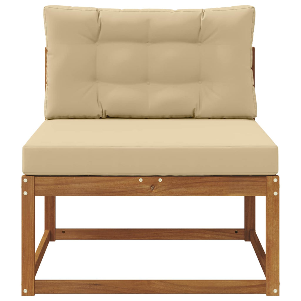 vidaXL Środkowa sofa ogrodowa Naturalny