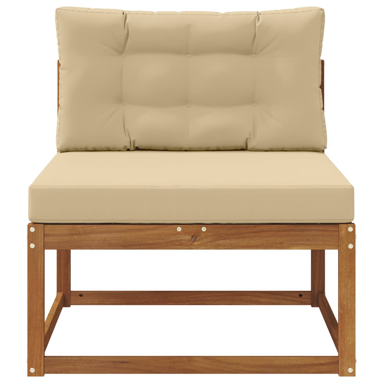 vidaXL Środkowa sofa ogrodowa Naturalny