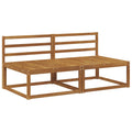 vidaXL 2 Sztuka Środkowa sofa ogrodowa Naturalny 158 x 83 x 73 cm