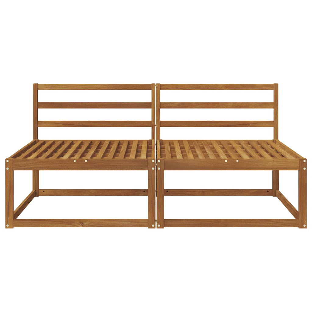 vidaXL 2 Sztuka Środkowa sofa ogrodowa Naturalny 158 x 83 x 73 cm