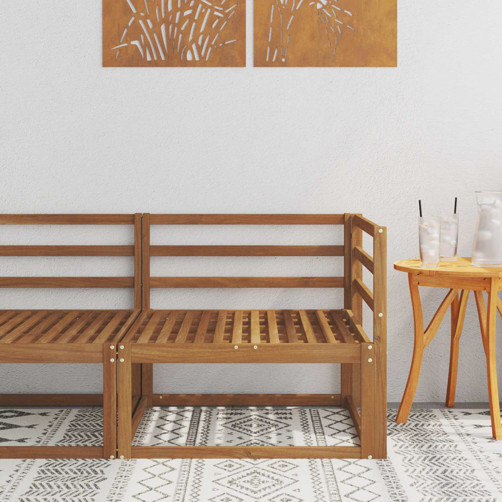 vidaXL Sofa narożna na zewnątrz Naturalny 83 x 83 x 73 cm