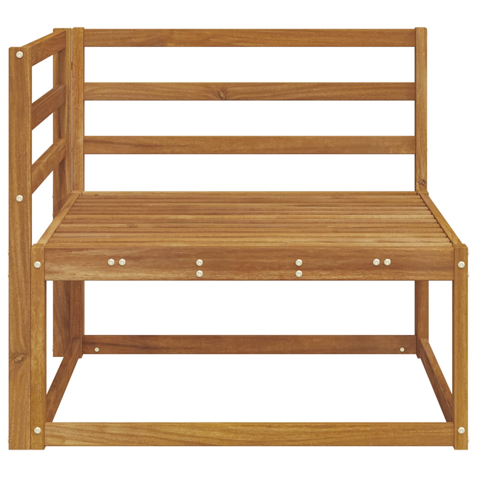 vidaXL Sofa narożna na zewnątrz Naturalny 83 x 83 x 73 cm