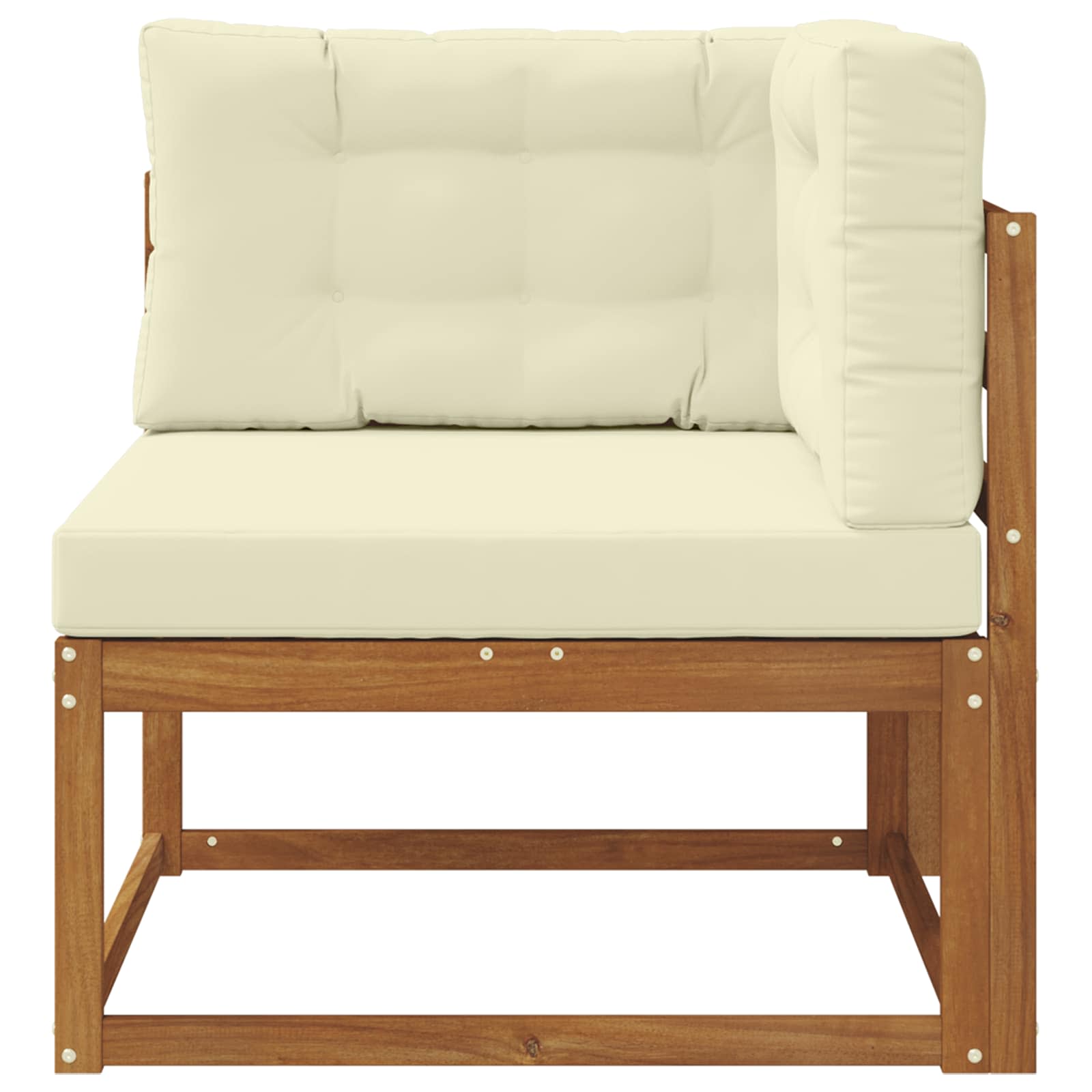 vidaXL Sofa narożna na zewnątrz Naturalny