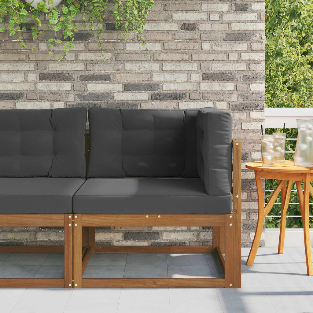 vidaXL Sofa narożna na zewnątrz Naturalny