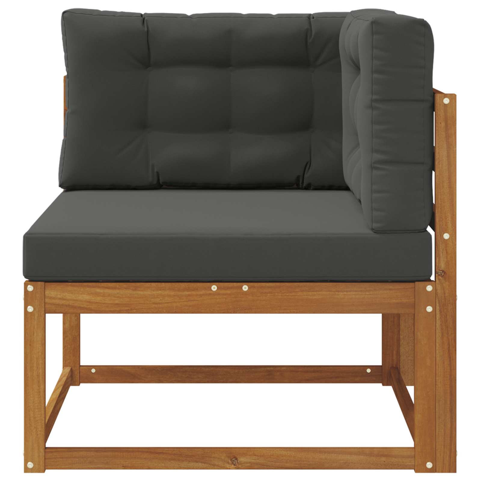 vidaXL Sofa narożna na zewnątrz Naturalny
