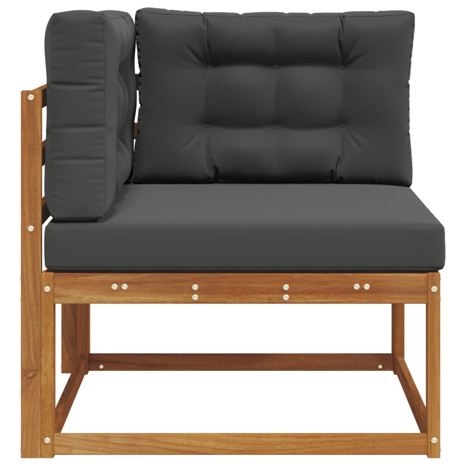 vidaXL Sofa narożna na zewnątrz Naturalny