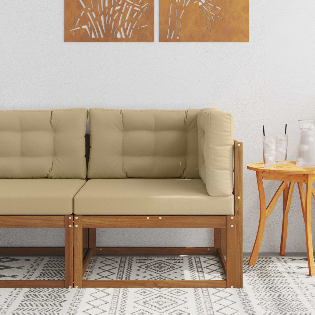 vidaXL Sofa narożna na zewnątrz Naturalny