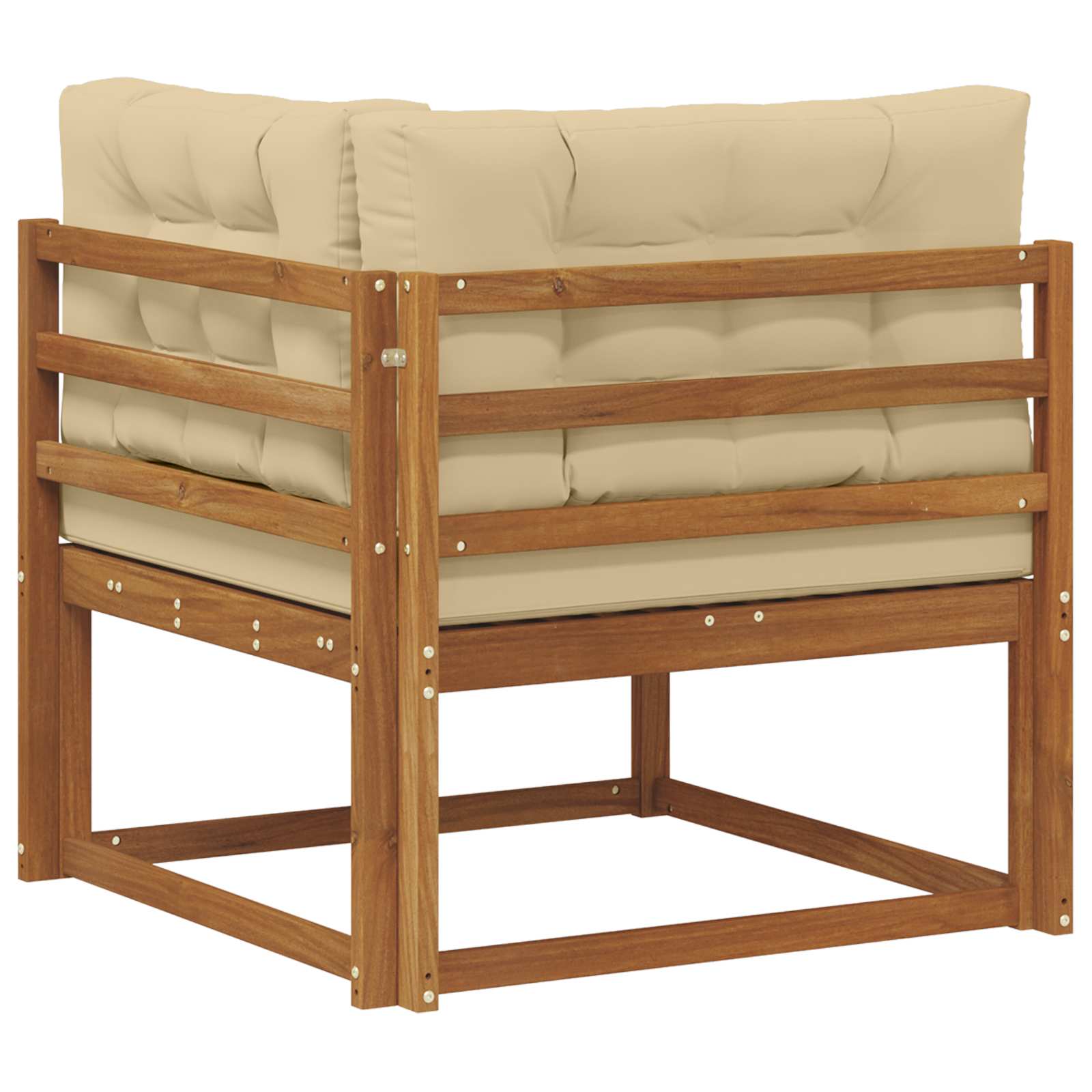 vidaXL Sofa narożna na zewnątrz Naturalny