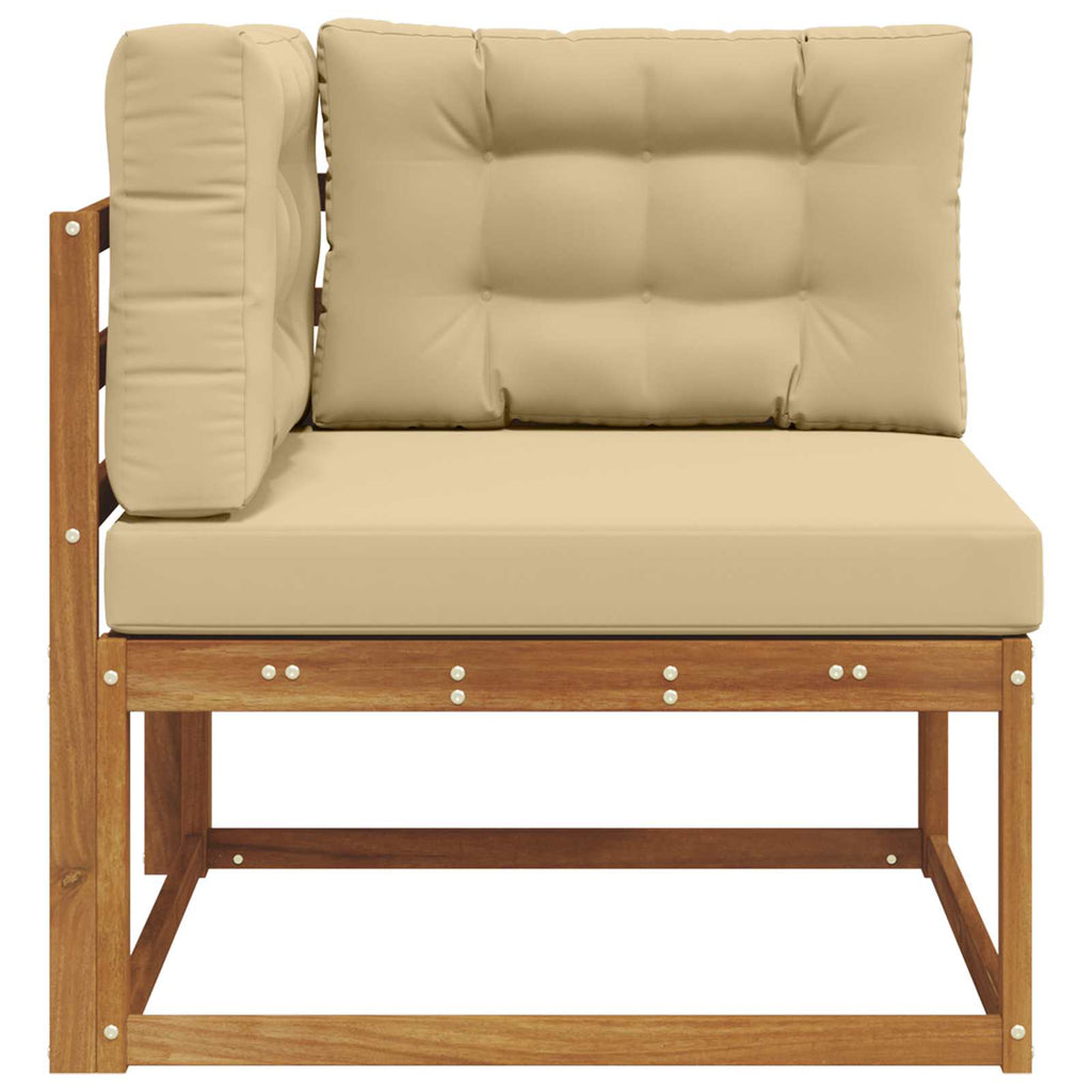 vidaXL Sofa narożna na zewnątrz Naturalny
