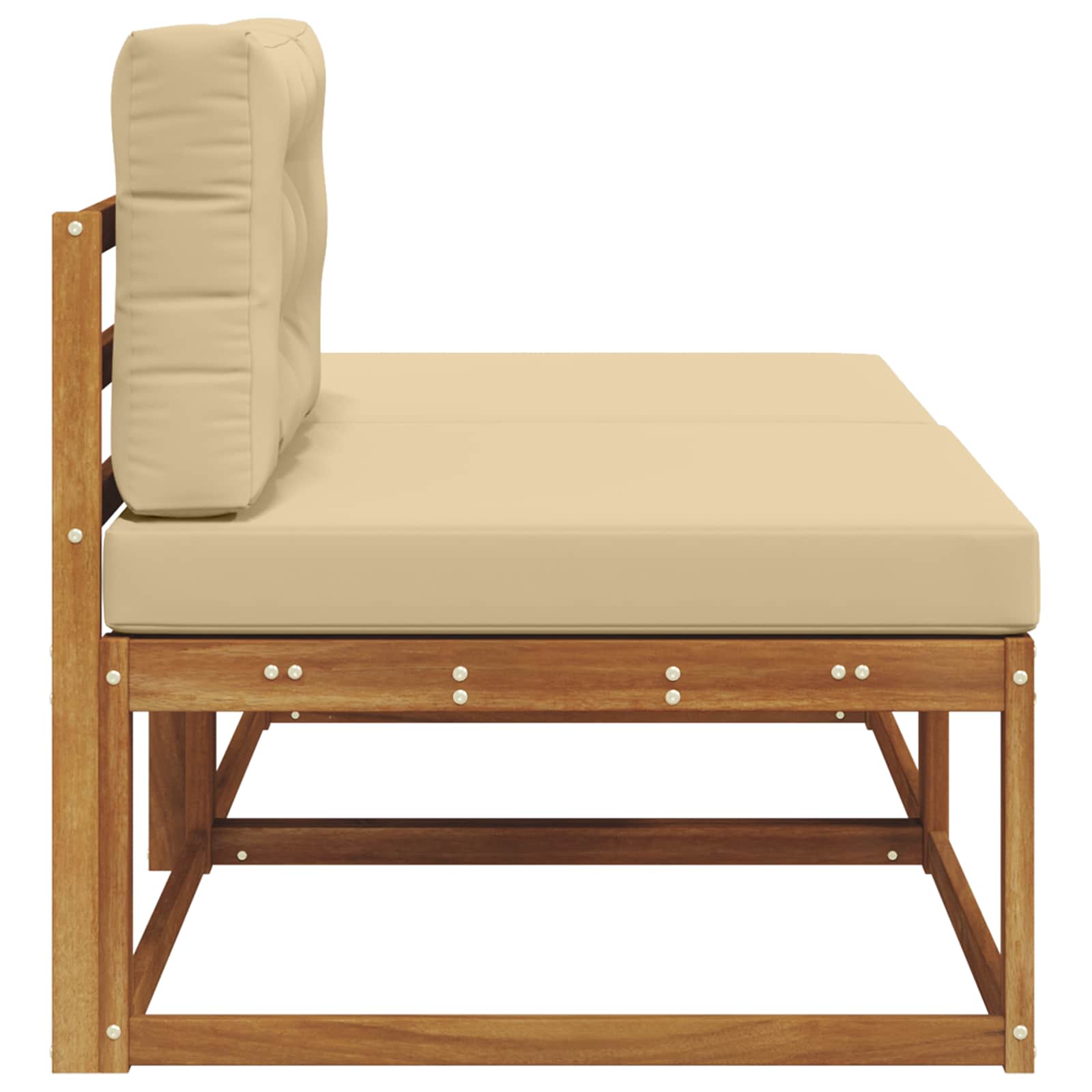 vidaXL Zestaw sof narożnych z poduszką 2 Sztuka Naturalny