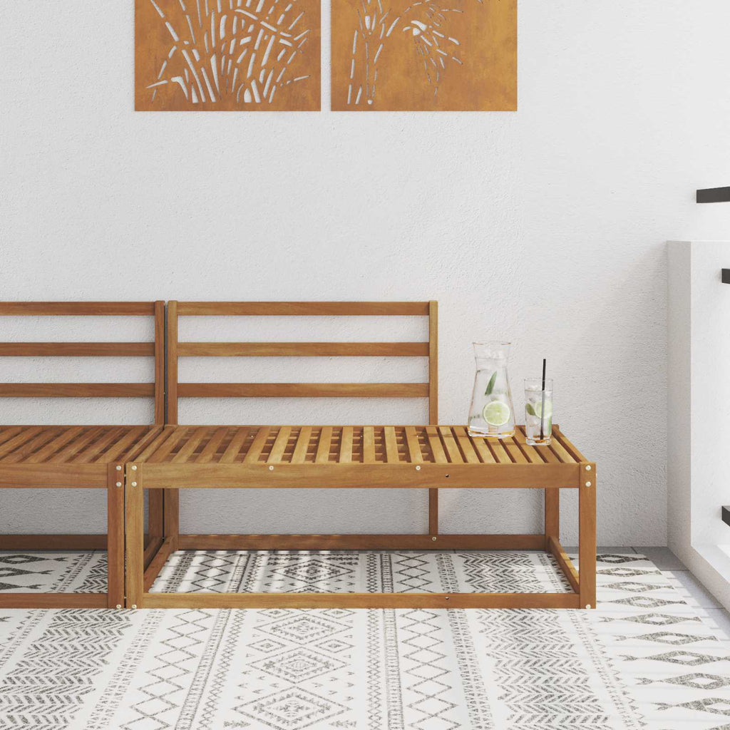 vidaXL Sofa końcowa na zewnątrz Naturalny 115 x 83 x 73 cm