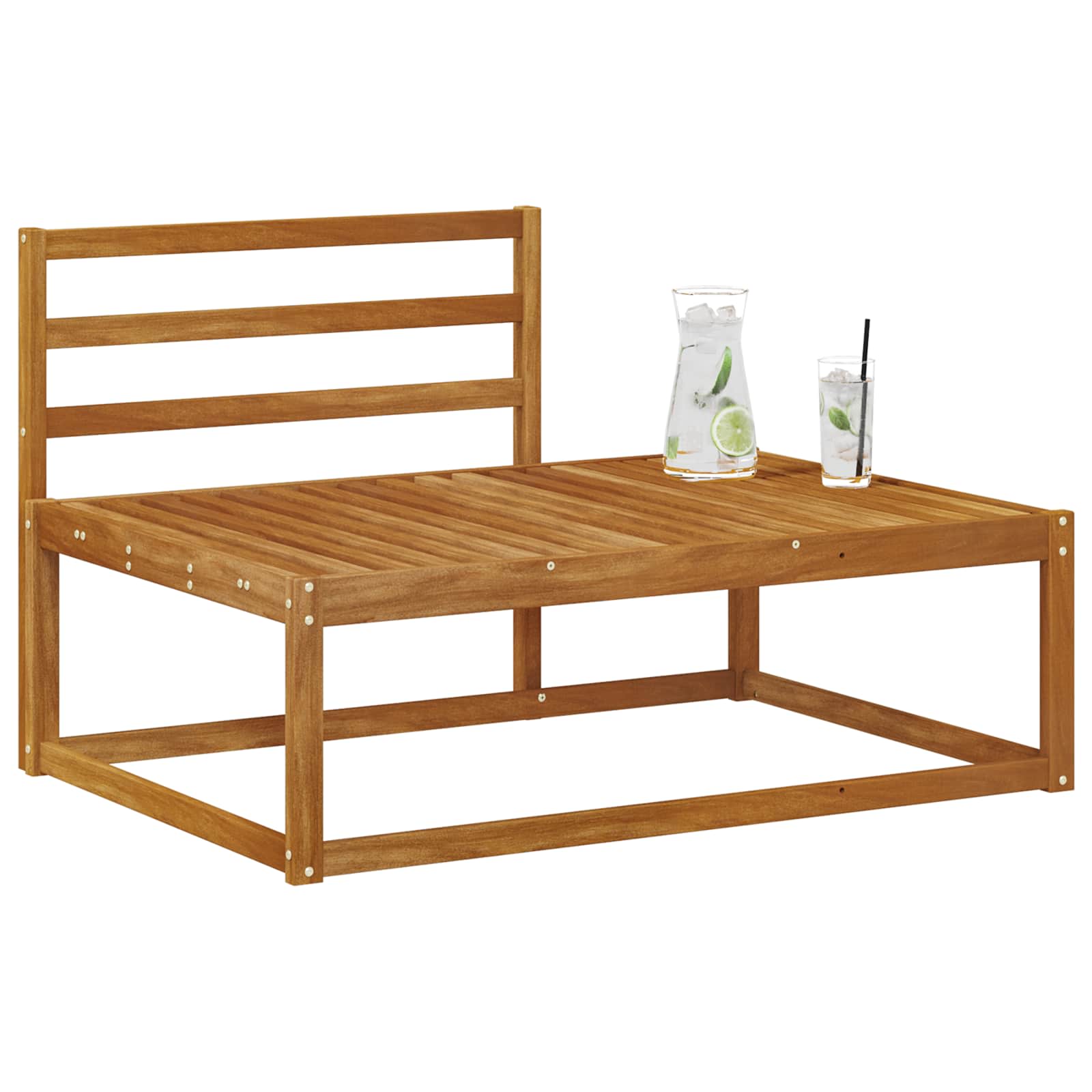 vidaXL Sofa końcowa na zewnątrz Naturalny 115 x 83 x 73 cm