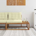 vidaXL Sofa końcowa na zewnątrz z poduszką Naturalny 115 x 83 x 73 cm
