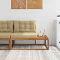 vidaXL Sofa końcowa na zewnątrz z poduszką Naturalny 115 x 83 x 73 cm