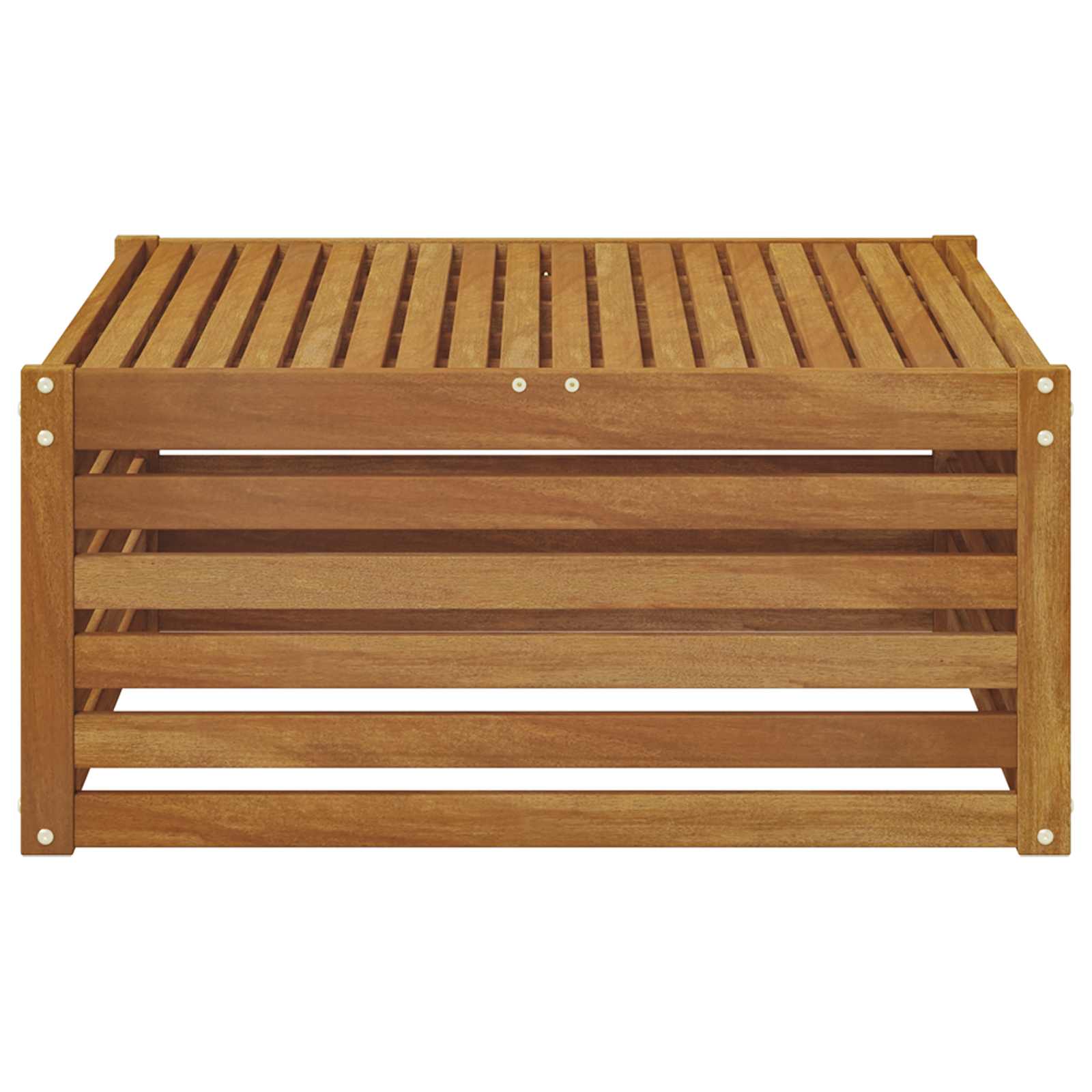 vidaXL Stół na Zewnątrz Lite Drewno Akacji Naturalny 79 x 79 x 37 cm