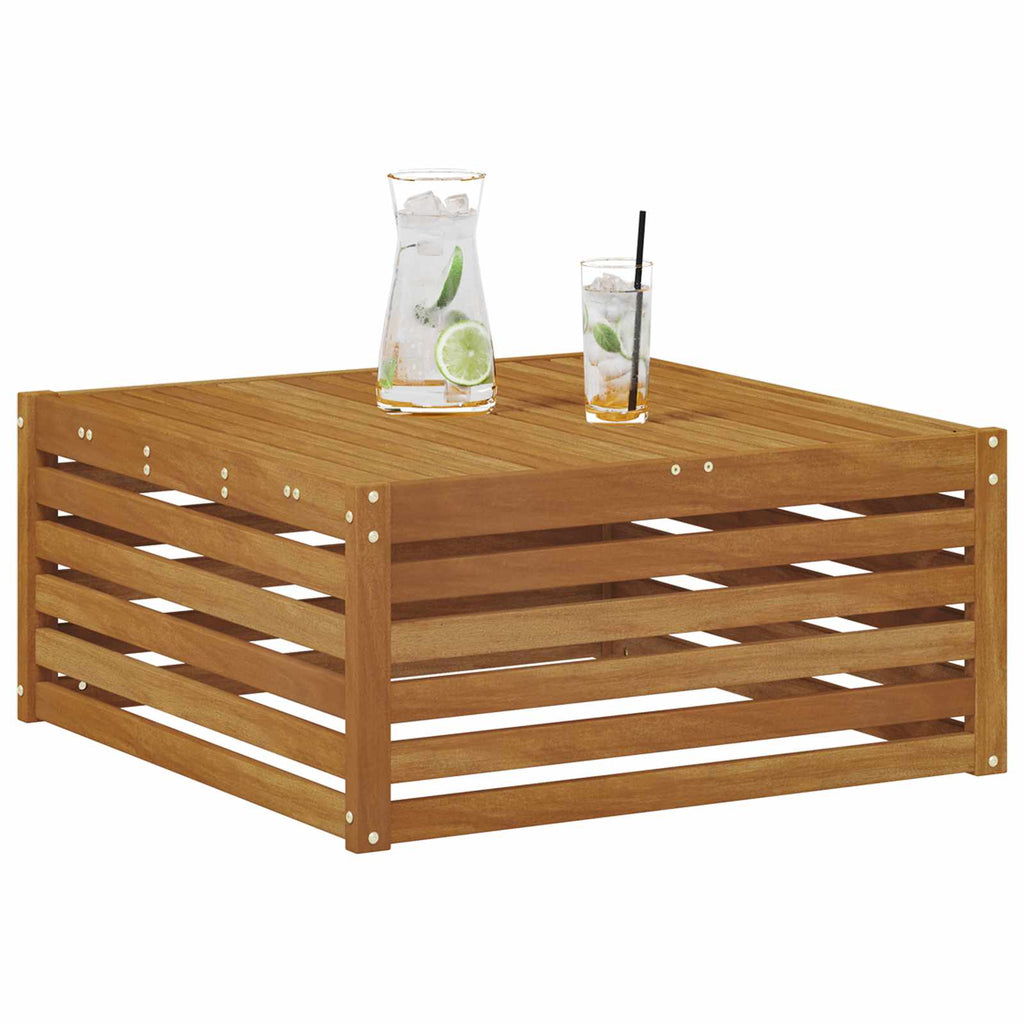 vidaXL Stół na Zewnątrz Lite Drewno Akacji Naturalny 79 x 79 x 37 cm