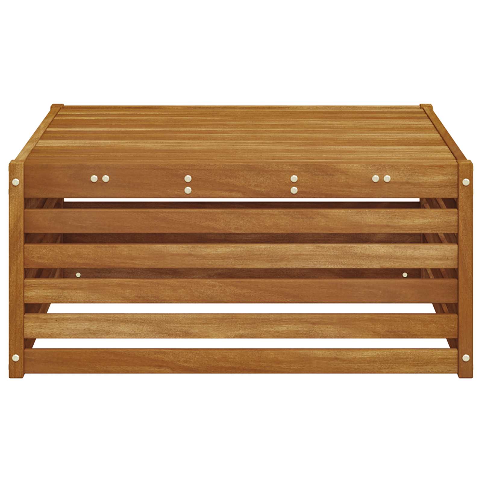 vidaXL Stół na Zewnątrz Lite Drewno Akacji Naturalny 79 x 79 x 37 cm
