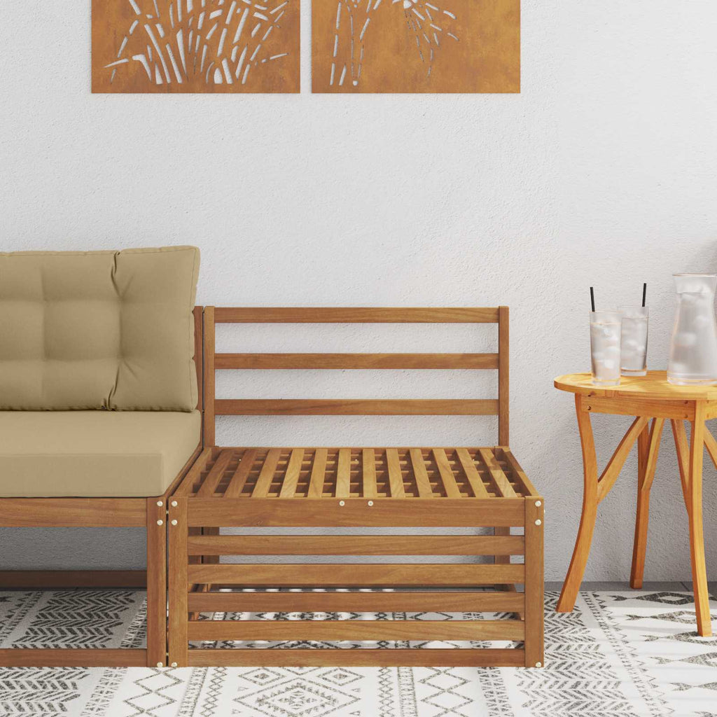 vidaXL Środkowa sofa ogrodowa Lite Drewno Akacji Naturalny