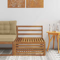 vidaXL Środkowa sofa ogrodowa Lite Drewno Akacji Naturalny
