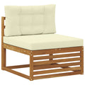 vidaXL Sofa środkowa na zewnątrz Lite Drewno Akacji Naturalny