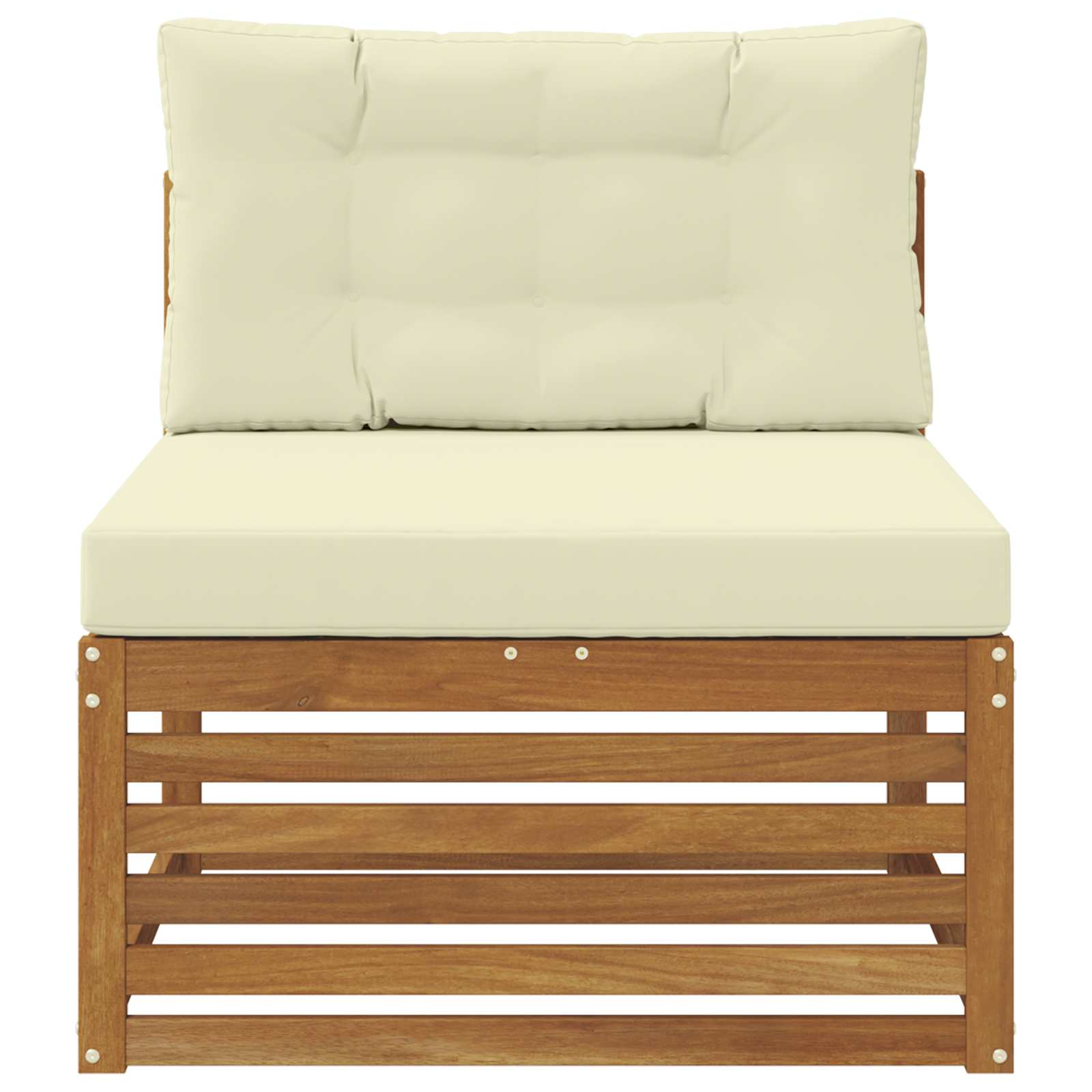 vidaXL Sofa środkowa na zewnątrz Lite Drewno Akacji Naturalny