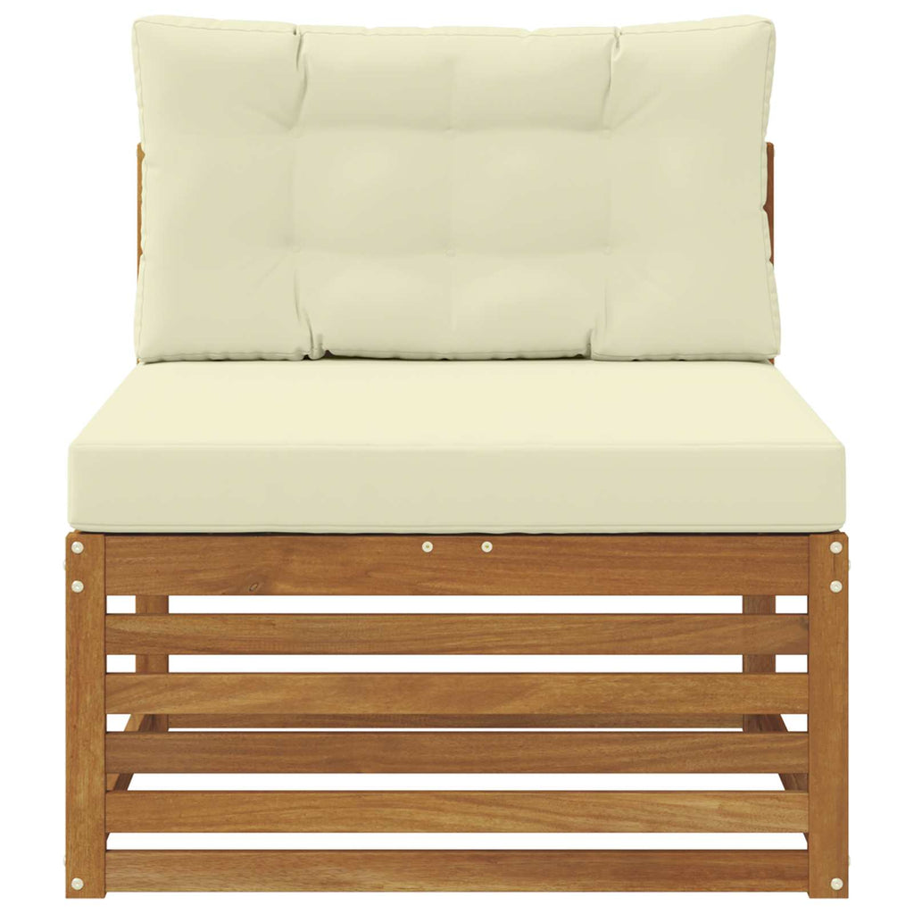 vidaXL Sofa środkowa na zewnątrz Lite Drewno Akacji Naturalny