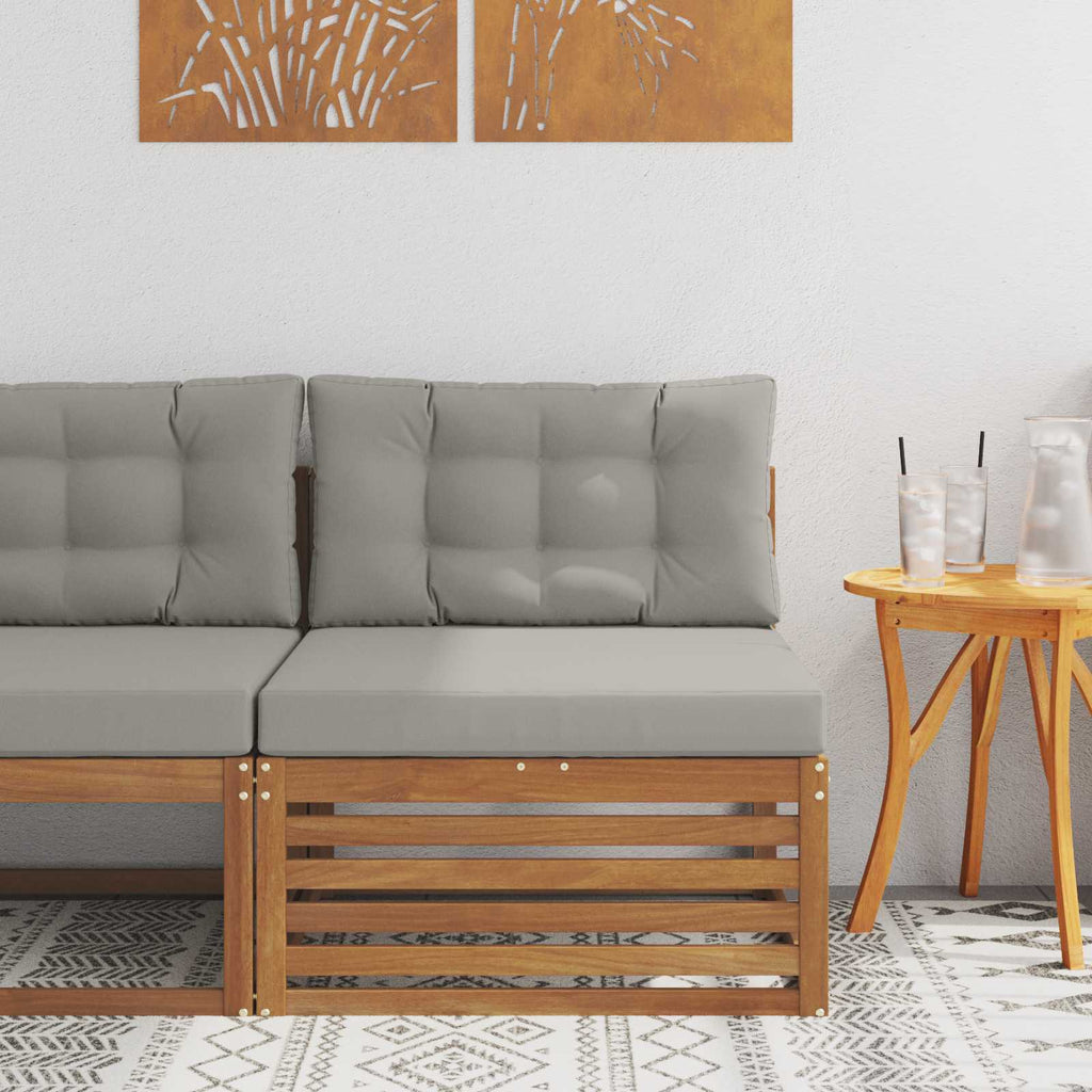 vidaXL Sofa środkowa na zewnątrz Lite Drewno Akacji Naturalny