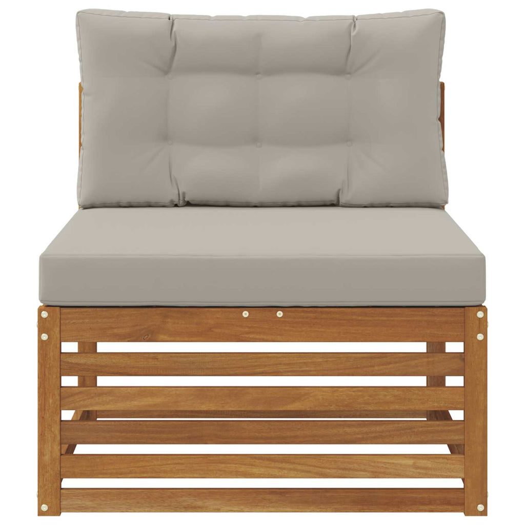 vidaXL Sofa środkowa na zewnątrz Lite Drewno Akacji Naturalny