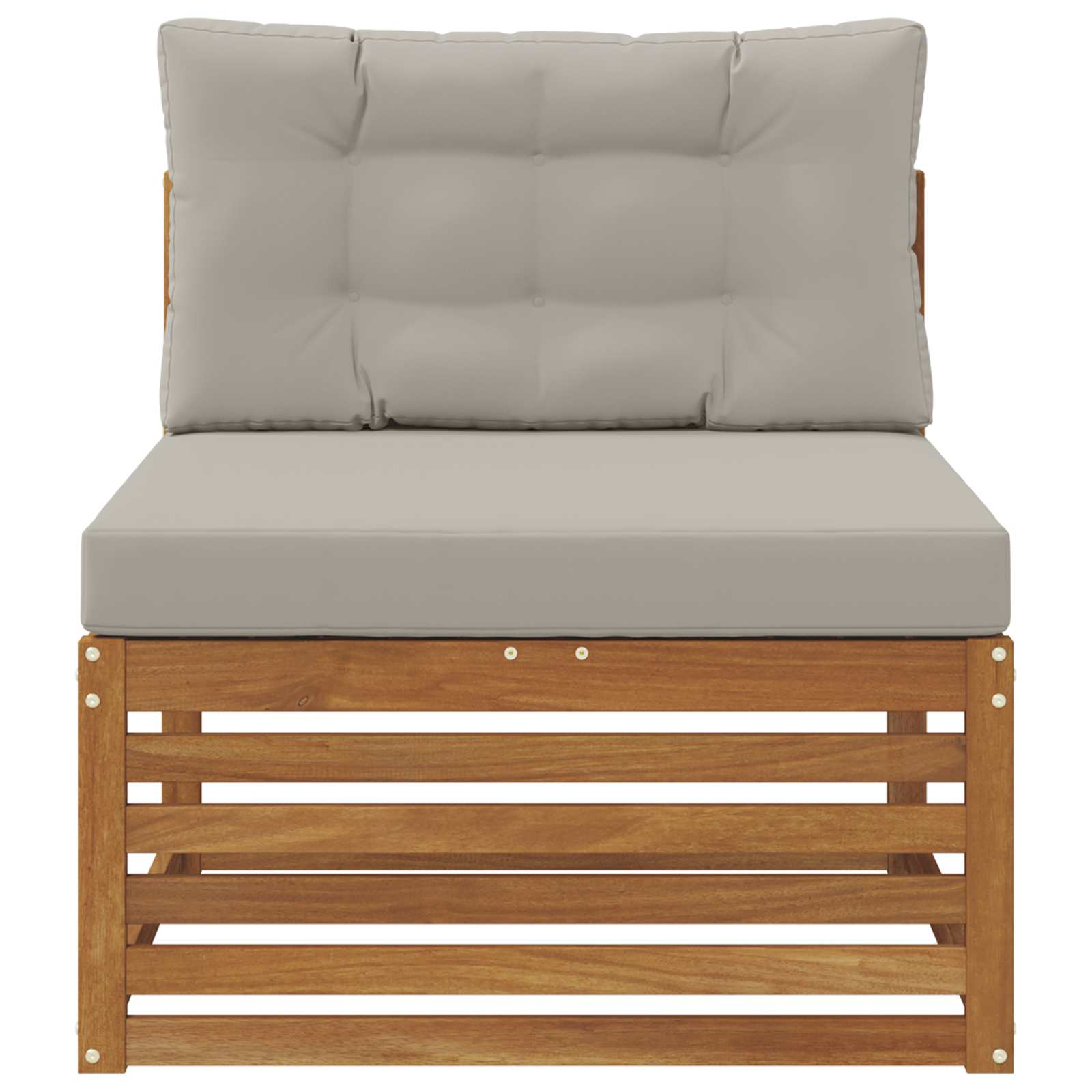 vidaXL Sofa środkowa na zewnątrz Lite Drewno Akacji Naturalny