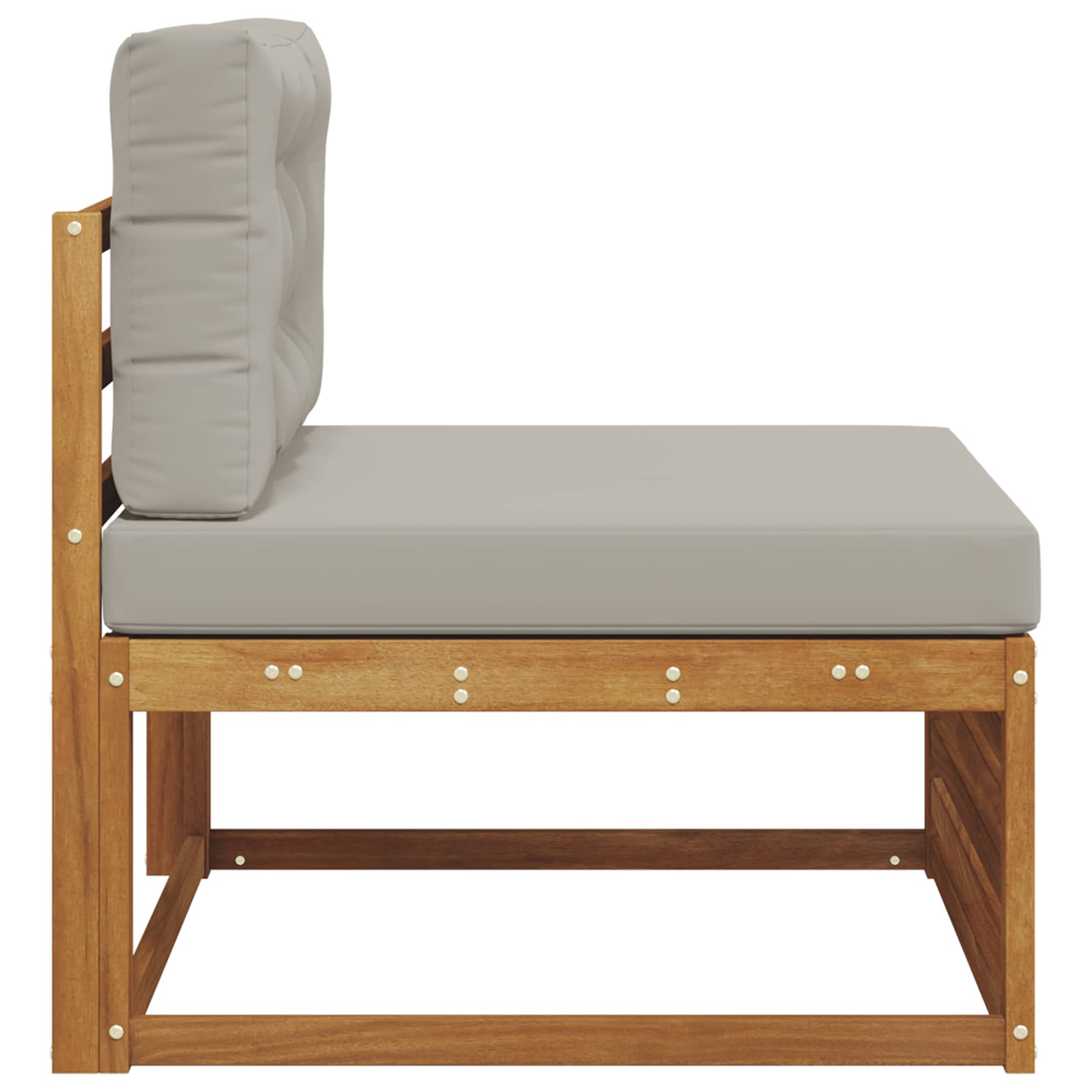 vidaXL Sofa środkowa na zewnątrz Lite Drewno Akacji Naturalny