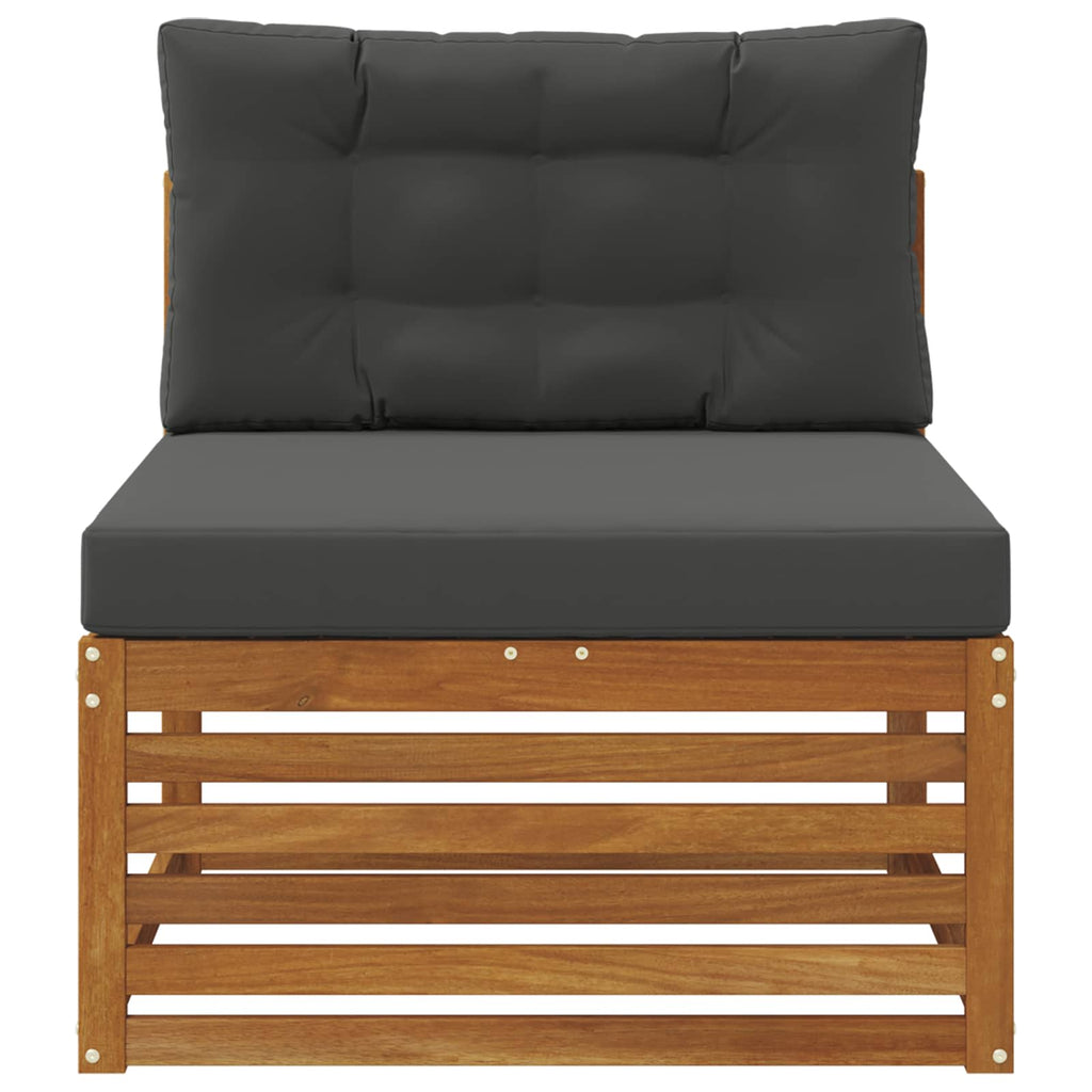 vidaXL Sofa środkowa na zewnątrz Lite Drewno Akacji Naturalny