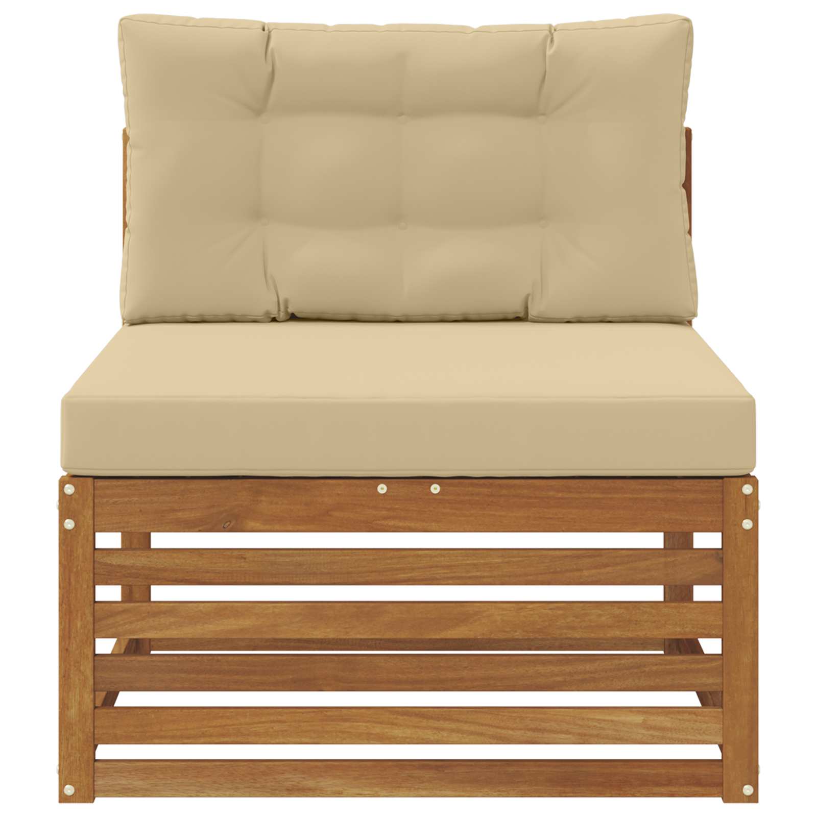 vidaXL Sofa środkowa na zewnątrz Lite Drewno Akacji Naturalny
