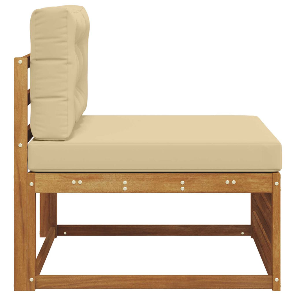 vidaXL Sofa środkowa na zewnątrz Lite Drewno Akacji Naturalny